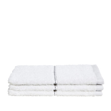 Seahorse Grid washandjes - White