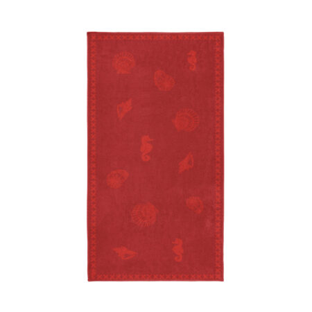 Seahorse Shells red